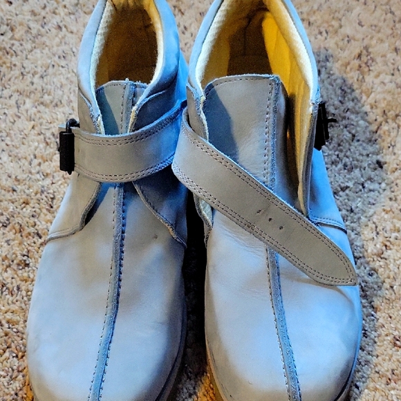 Mens Size 11 Blue Suede Boots - Picture 1 of 4